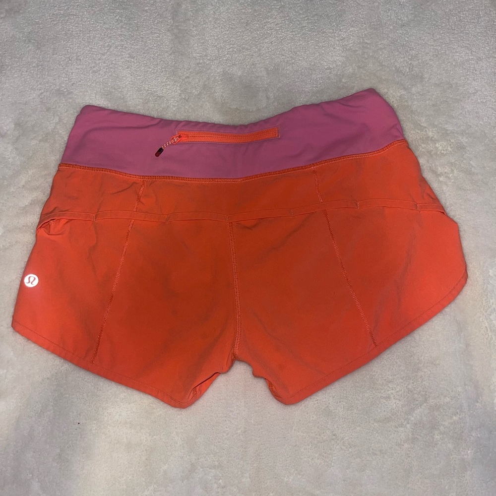 Lululemon Coral Shorts (last picture shows color the best)